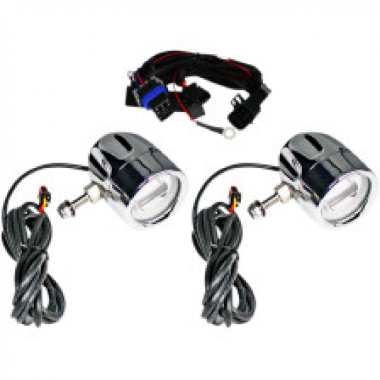 CUSTOM DYNAMICS LED FOG LIGHT INDIAN CHROME # PB-FOG-IND-C CUSTOM DYNAMICS LED FOG LIGHT INDIAN CHROME # PB-FOG-IND-C