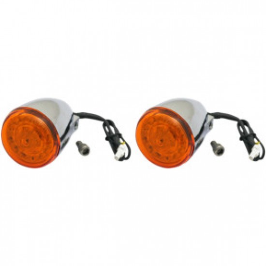 CUSTOM DYNAMICS PROBEAM TURN SIGNALS CHROME/AMBER # PB-IND-RTS-A-C