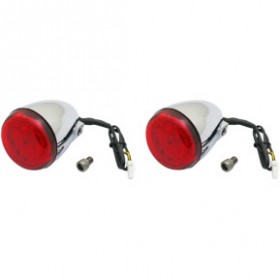 CUSTOM DYNAMICS PROBEAM TURN SIGNALS CHROME/RED # PB-IND-RTS-R-C