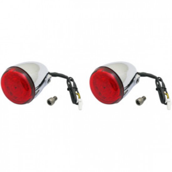 CUSTOM DYNAMICS PROBEAM TURN SIGNALS CHROME/RED # PB-IND-RTS-R-C