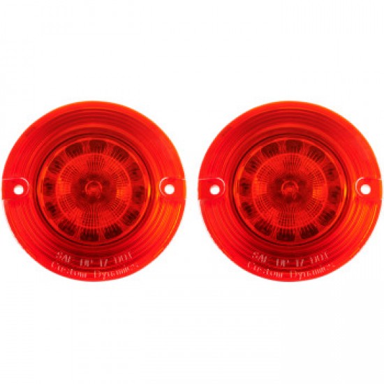 CUSTOM DYNAMICS FLAT SIGNAL INSERT 1156 RED # PB-R-1156-T