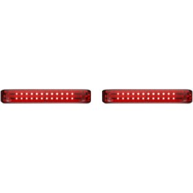 CUSTOM DYNAMICS SADDLEBAG LIGHTS BCM BLACK/RED # PB-SB-BCM-BR