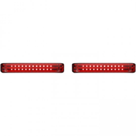 CUSTOM DYNAMICS SADDLEBAG LIGHTS BCM BLACK/RED # PB-SB-BCM-BR