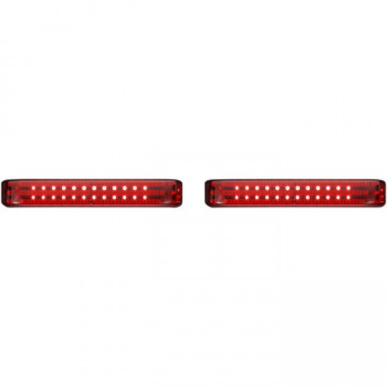 CUSTOM DYNAMICS SADDLEBAG LIGHTS BCM CHROME/RED # PB-SB-BCM-CR