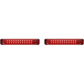 CUSTOM DYNAMICS SADDLEBAG LIGHTS CHROME/RED # PB-SB-HD-CR