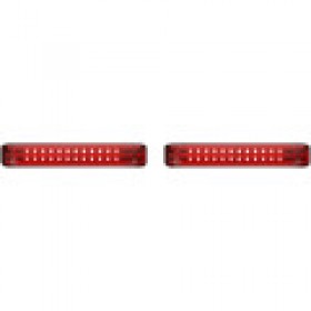 CUSTOM DYNAMICS SADDLEBAG LED LIGHTS SEQUENTIAL BLACK/RED # PB-SBSEQ-BCM4BR