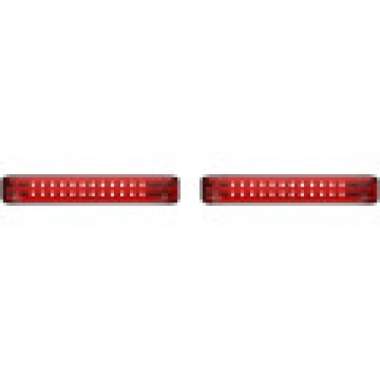 CUSTOM DYNAMICS SADDLEBAG LED LIGHTS SEQUENTIAL BLACK/RED # PB-SBSEQ-BCM4BR