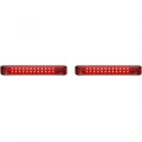 CUSTOM DYNAMICS SADDLEBAG LED LIGHTS SEQUENTIAL BLACK/RED # PB-SBSEQ-HD-BR