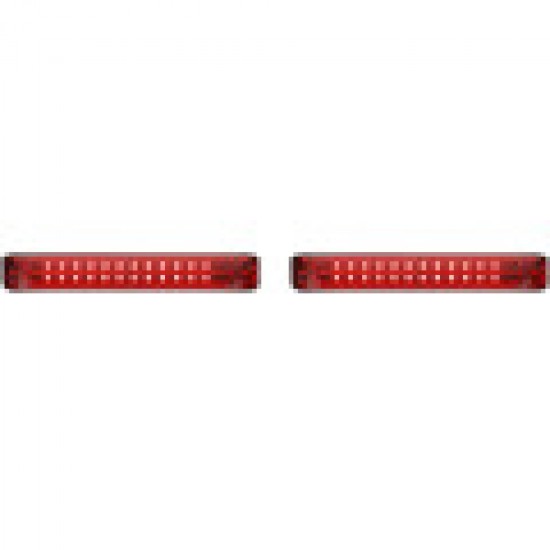 CUSTOM DYNAMICS SADDLEBAG LED LIGHTS SEQUENTIAL BLACK/RED # PB-SBSEQ-HD-BR