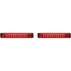 CUSTOM DYNAMICS SADDLEBAG LED LIGHTS SEQUENTIAL BLACK/RED # PB-SBSEQ-SS6-BR