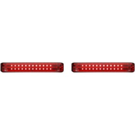 CUSTOM DYNAMICS SADDLEBAG LED LIGHTS SEQUENTIAL BLACK/RED # PB-SBSEQ-SS8-BR