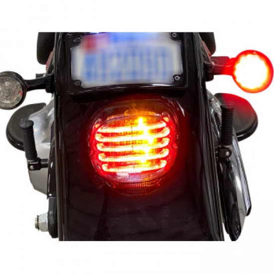 CUSTOM DYNAMICS TAILLIGHT/TURN SIGNAL BOTTOM WINDOW RED LENS # PB-TL-INT-BW-R