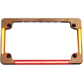 CUSTOM DYNAMICS LICENSE PLATE FRAME CHROME # TF04-C