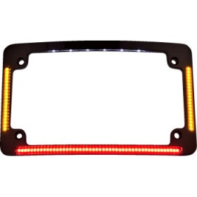 CUSTOM DYNAMICS LICENSE PLATE FRAME RADIUS BLACK # TF05-B