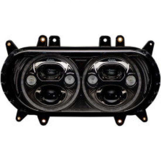 CUSTOM DYNAMICS HEADLIGHT BLACK FLTR # CDTB-RG-15-B