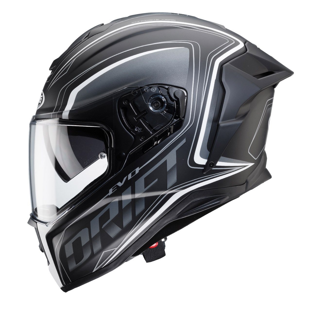 Caberg Drift Flux Matt Black/Anth Motorcycle Motorbike Full Face Visor Helmet 