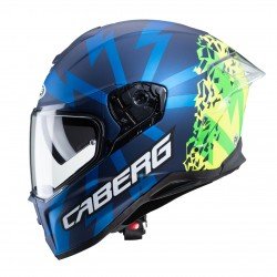 Caberg Drift Evo Storm Matt Blue/yellow Fluo/green Fluo Full Face Helmet
