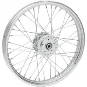 DRAG SPECIALTIES WHEEL - LACED - 40 SPOKE - FRONT - CHROME - 21X2.15 # 0203-0412