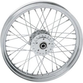 DRAG SPECIALTIES WHEEL - LACED - 40 SPOKE - FRONT - CHROME - 19X2.5 # 0203-0413