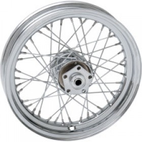 DRAG SPECIALTIES WHEEL - LACED - 40 SPOKE - FRONT/REAR - CHROME - 16X3 # 0203-0421