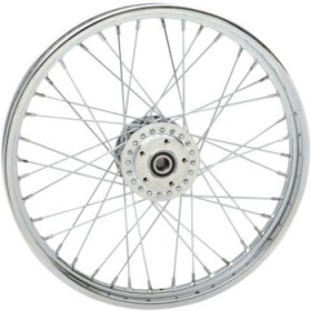DRAG SPECIALTIES WHEEL - LACED - 40 SPOKE - FRONT - CHROME - 21X2.15 - 04-05 FXD # 0203-0533
