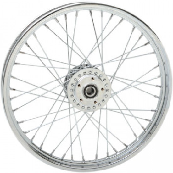 DRAG SPECIALTIES WHEEL - LACED - 40 SPOKE - FRONT - CHROME - 21X2.15 - 04-05 FXD # 0203-0533 DRAG SPECIALTIES WHEEL - LACED - 40 SPOKE - FRONT - CHROME - 21X2.15 - 04-05 FXD # 0203-0533