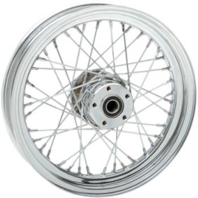 DRAG SPECIALTIES WHEEL - LACED - 40 SPOKE - FRONT - CHROME - 16X3 - 00-07 FLT # 0203-0534