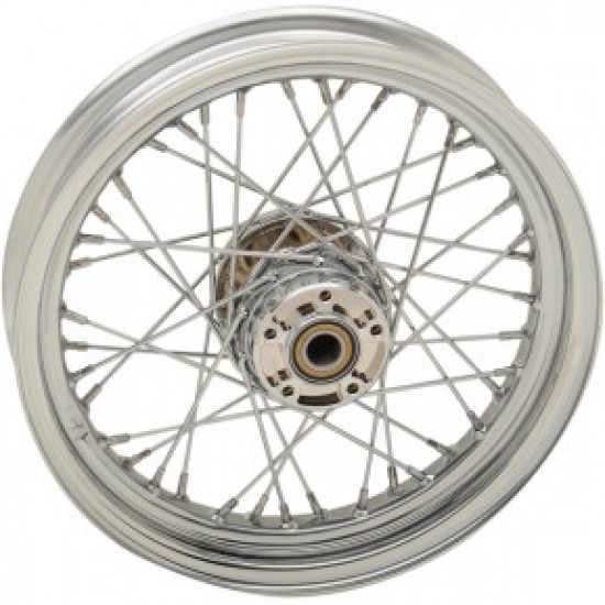 DRAG SPECIALTIES WHEEL - LACED - 40 SPOKE - FRONT - CHROME - 16X3 # 0203-0619 