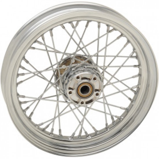 DRAG SPECIALTIES WHEEL - LACED - 40 SPOKE - FRONT - CHROME - 16X3 - 08-17 FLST # 0203-0620