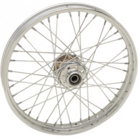 DRAG SPECIALTIES WHEEL - LACED - 40 SPOKE - FRONT - CHROME - 21X2.15 - 08-17 SOFTAIL # 0203-0621