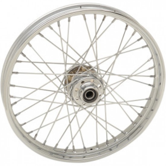 DRAG SPECIALTIES WHEEL - LACED - 40 SPOKE - FRONT - CHROME - 21X2.15 - 08-17 SOFTAIL # 0203-0621 DRAG SPECIALTIES WHEEL - LACED - 40 SPOKE - FRONT - CHROME - 21X2.15 - 08-17 SOFTAIL # 0203-0621