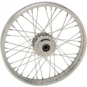 DRAG SPECIALTIES WHEEL - LACED - 40 SPOKE - FRONT - CHROME - 21X2.15 - 14 XL # 0203-0625