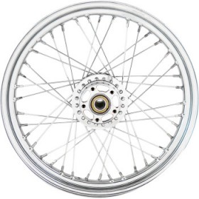 DRAG SPECIALTIES WHEEL - LACED - 40 SPOKE - FRONT - CHROME - 19X2.5 - 14 1200C/1200X # 0203-0629