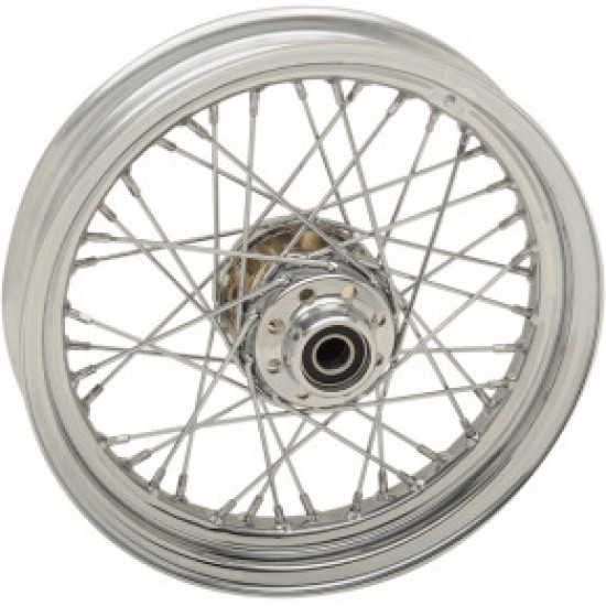 DRAG SPECIALTIES WHEEL - LACED - 40 SPOKE - FRONT - CHROME - 16X3 - 07-17 FLST # 0203-0631