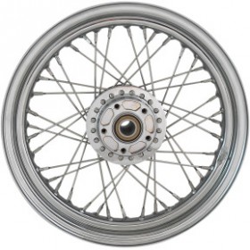 DRAG SPECIALTIES WHEEL - LACED - 40 SPOKE - FRONT - CHROME - 16X3 - 11 1200C/1200X # 0203-0635