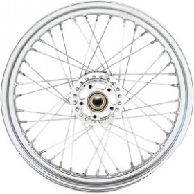 DRAG SPECIALTIES WHEEL - LACED - 40 SPOKE - FRONT - CHROME - 19X2.5 - 11 1200C/1200X # 0203-0637