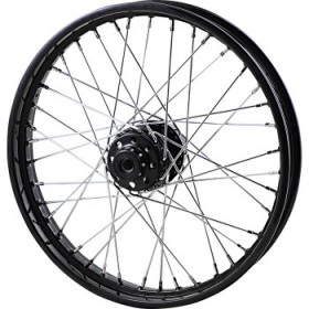 DRAG SPECIALTIES WHEEL - LACED - 40 SPOKE - FRONT - BLACK - 21X2.15 # 0203-0673