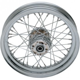 DRAG SPECIALTIES WHEEL - LACED - 40 SPOKE - REAR - CHROME - 16X3 # 0204-0372