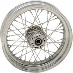 DRAG SPECIALTIES WHEEL - LACED - 40 SPOKE - REAR - CHROME - 17X4.5 - 12-17 FXD # 0204-0519