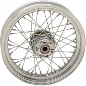 DRAG SPECIALTIES WHEEL - LACED - 40 SPOKE - REAR - CHROME - 16X3 - 14 XL # 0204-0520