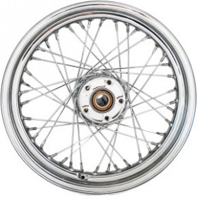 DRAG SPECIALTIES WHEEL - LACED - 40 SPOKE - REAR - CHROME - 16X3 - 08-17 # 0204-0522