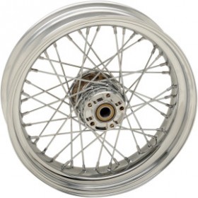 DRAG SPECIALTIES WHEEL - LACED - 40 SPOKE - REAR - CHROME - 17X4.5 - 08-17 FXD # 0204-0523