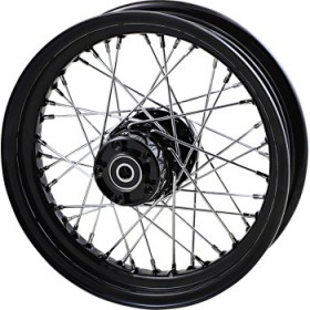 DRAG SPECIALTIES WHEEL - LACED - 40 SPOKE - REAR - BLACK - 16X3 # 0204-0571
