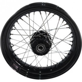 DRAG SPECIALTIES WHEEL - LACED - 40 SPOKE - REAR - BLACK - 17X4.5 - 08-17 FXD # 0204-0575