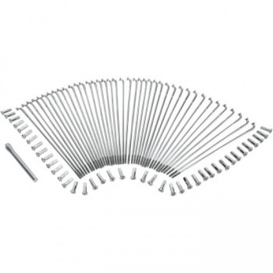 DRAG SPECIALTIES SPOKE SET - DROP CENTER - FRONT - STAINLESS STEEL - 21 # 0211-0120 DRAG SPECIALTIES SPOKE SET - DROP CENTER - FRONT - STAINLESS STEEL - 21 # 0211-0120