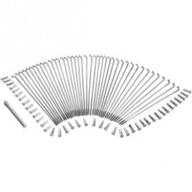 DRAG SPECIALTIES SPOKE SET - DROP CENTER - FRONT - STAINLESS STEEL - 19 # 0211-0122