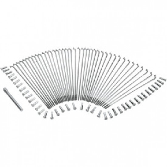 DRAG SPECIALTIES SPOKE SET - DROP CENTER - FRONT - STAINLESS STEEL - 19 # 0211-0122 DRAG SPECIALTIES SPOKE SET - DROP CENTER - FRONT - STAINLESS STEEL - 19 # 0211-0122
