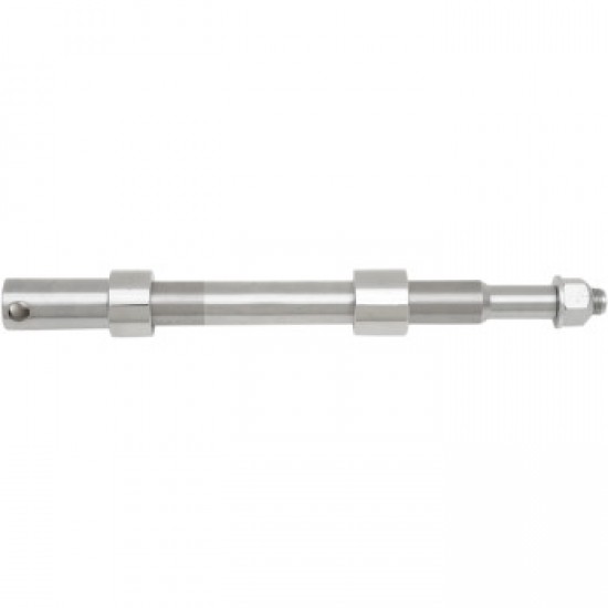 DRAG SPECIALTIES AXLE KIT - FRONT - CHROME # 0214-0843