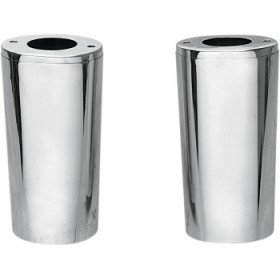 DRAG SPECIALTIES FORK SLIDER COVERS - EXTENDED 4 (10.5 ) - CHROME - SMOOTH # 0411-0013