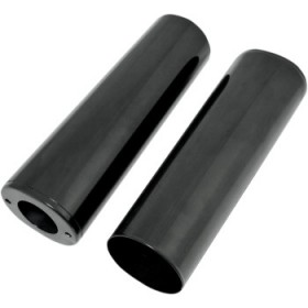 DRAG SPECIALTIES FORK SLIDER COVERS - EXTENDED 4 (10.5 ) - GLOSS BLACK - SMOOTH # 0411-0046